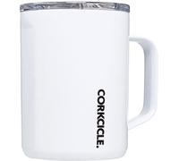 Corkcicle Origins Travel Coffee Mug - Triple Insulated Stainless Steel Cup with Handle for Tea, Hot Chocolate, Coffees, & More - Spill Proof, Reusable, Dishwasher Safe - Matte Black, 475ml/16oz