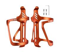 Corki Cycles Bike Water Bottle Holder Left Side Entry Bicycle Cup Holder Adjustable Drink Holder Rack for Road & Mountain Bikes - Left - 2Pack Orange
