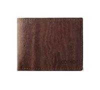 Corkor Cork Wallet for Men Bifold Slim Front Pocket Minimalist Vegan Leather , S, Dark Brown