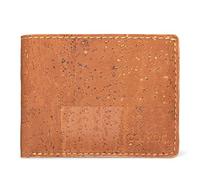 Corkor Cork Wallet for Men, Vegan Cruelty Free Non Leather, Bi-fold for Cards Cash, Camel, Slim, Bifold Wallet