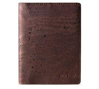 Corkor Passport Wallet Holder RFID Blocking - Vegan Cork Bifold Sleeve Case for Men and Women, Brown, Passport Holder