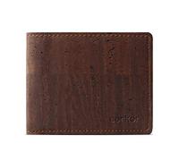 Corkor Vegan Cork Wallet Bifold for Men | Cruelty Non Leather - Brown - S