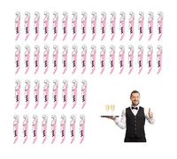 Corkscrews Wine Bottle Opener, Waiters Friend Cork Screw Stainless Steel, Professional 3 in 1 Multifunctional Wine Key for Servers Bartenders (12, Pink)