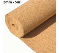 Corksystem Cork Roll - 2mm - 5M2 (53.81 Sqft) - Uk Brand - Natural Acoustic & Thermal Insulation For Floors, Walls And Crafts