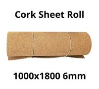 Corksystem Cork Sheet Roll - 1000X1800mm - 6mm - Uk Brand - Natural Insulation For Decor And Diy - 1 Pack