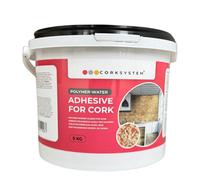 Corksystem Professional Polymer-Water Adhesive - Cork Wall Tiles - 5Kg - Approx. 10M2 (107.63 Sqft) - Uk Brand - Strong Bond Formula