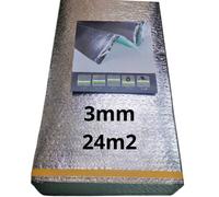 Corksystem Underlay Xps Quick 3mm With Aluminium Foil - 24M2 (258.33 Sqft) - 10% Denser - Uk Brand - Fast-Fit Folded Tile Format