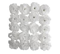 Corkwaw 25 Pcs 3 inch Artificial Rose Flower Heads,Silk Rose Head Flowers,Wedding Party Home Garden Decoration DIY Craft Gift Box Decoration (White)