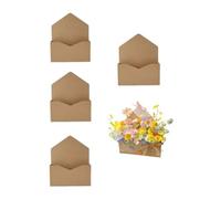 Corkwaw 5 Count Foldable Floral Storage Boxes Gift Boxes,Handheld Bouquet Box for Florist Fresh、Artificial Flowers, Wedding, Birthday, Mother's Day, Valentine's Day Decor (Brown)
