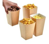 Corkwaw 50 Pcs Popcorn Boxes,Mini Paper Popcorn,Cardboard popcorn container for parties, cinema