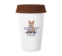 Corky Dog Wales Specialty Mug Coffee Drinking Glass Pottery Ceramic Cup Lid