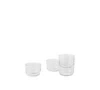 Corky Glass 4 Pcs Clear 6 cm