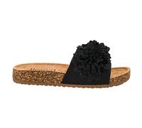 Corkys Footwear Hey Girl Wild Child Sandal - Featuring A Single Strap With 3D Flowers, All-Day Comfort, And A Trendy, Stylish Design for Every Occasion, Black, 8 UK