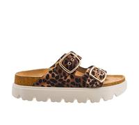 Corkys Footwear Hey Girl Womens 1 inch Rumor Has It Platform Sandals, Featuring Two Adjustable Buckles, A soft Footbed, And A Lug Outsole, Perfect For Summer, Leopard 2, 5.5 UK