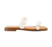 Corkys Footwear Hey Girl Womens Catch A Buzz Sandal - Featuring an Open-Toe Design, Two straps With Dome Accents, and A Lightly Cushioned Insole For Comfort, Clear, 8 UK