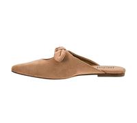 Corkys Footwear Hey Girl Womens Knotty But Nice Mule - Stylish Slip-On Shoe with Chic Bow-Knot Detail, Soft, Lightly Cushioned Insoles for All-Day Comfort, Camel Faux Suede, 5.5 UK