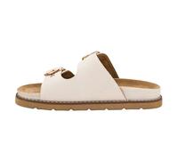 Corkys Footwear Hey Girl Women's Shes Spicys Sandals - Featuring Two Straps with Adjustable Buckles, A Soft Lining on the Insole and Straps, and a Slip-On Design, White, 8 UK