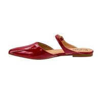 Corkys Footwear Hey Girl Women's Wanna Grab Drinks Mary Jane Mule - Featuring a Pointed Toe, a Lightly Cushioned Insole, and an Adjustable Buckle Strap, Red Patent, 5.5 UK