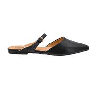 Corkys Footwear Hey Girl Women's Wanna Grab Drinks Mary Jane Mule - Featuring a Pointed Toe, a Lightly Cushioned Insole, and an Adjustable Buckle Strap, Black, 8 UK