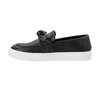 Corkys Footwear Hey Girl Women's Why Knot Slip-On Fashion Sneaker - Featuring a Bow on The Upper Strap and a Comfortable Insole for All Day Wear - Lightweight and Stylish, Black, 9 UK
