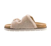 Corkys Footwear Womens Feelin Saucy Double Buckle Sandals - Featuring Two Straps With Adjustable Buckles, A Lug Sole, and Soft, Cushioned Insoles for All Day Wear, Natural, 8 UK
