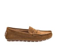 Corkys Footwear Women's Penny for Your Thoughts Moccasin Loafer - Classic Slip-On with Cushioned Insole, Handstitched Details, and Durable Rubber Outsole for All-Day Comfort, Camel, 8 UK