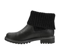 Corkys Footwear Women's Quiver Ankle Boot - With A Slip-On Design, Stylish and Durable Lug Sole, Sock Top Upper, and EVA Cushioned Insoles for All-Day Comfort, Black, 3 UK