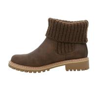 Corkys Footwear Women's Quiver Ankle Boot - With A Slip-On Design, Stylish and Durable Lug Sole, Sock Top Upper, and EVA Cushioned Insoles for All-Day Comfort, Brown Oiled, 8 UK