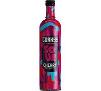 Corky's Sour Cherry Schnapps 70cl | Shots | 15% ABV |Sour Liqueur |Party Shots, Cocktail Ingredient, Pre Drinks, Cherry Cocktails,