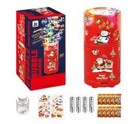 Corlidea Automatic Christmas Bubble Machine, Fireworks Bubble Machine with Dazzling RGB LED Lights, Automatic Spark Toys for Kids Parties, Weddings, Christmas, Chinese New Year