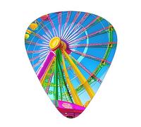 Corlorful Park Multi-Thickness Guitar Pick Set 12 Pieces Clear Tone Comfortable Feel Strong Wear Resistance And Toughness Comes With Transparent Box