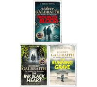 Cormoran Strike Series 5-7 Collection 3 Books Set By Robert Galbraith (Troubled Blood, The Ink Black Heart & The Running Grave)