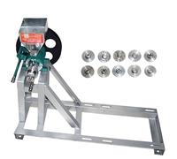 Corn and Rice Puffer Machine Puffed Food Extruder Rice Corn Puffing Extrusion Machine Multi Function Corn Puffed Food Extruder with 10 Molds for Street Stall, 25-50 kg/hour Output Head+Frame