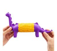 Corn Cob Holders, Dinosaur Corn Skewers, Fun Dinosaur BBQ Holders, Secure Stainless Steel Grip Design, Heat Resistant Ergonomic Handle Set, 4.7 Inches 1 Set, for Dining Table Cooking