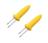 Corn Cob Holders - ShiningUU 20Pcs Heat-Resistant Stainless Steel Skewers | No-Burn Creative Corn on The Cob Forks for BBQ/Party/Picnic/Camping/Food Festival