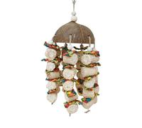 Corn Cob Parrot Toy,Natural Shell Corn Cob Bird Chew Toys - Corn Braided Handmade Bird Chew Toys for Parrots, African Grey Parrots, Cockatiels