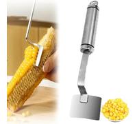 Corn Cob Peeler, Corn Cob Stripper Stainless Steel Corn Stripping Tool with Ergonomic Handle, Corn Cob Remover Tool Corn Thresher from The Cob, Fast & Safe Kitchen Gadget (B)