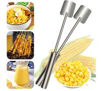 Corn Cob Peeler, Corn Cutter To Cut Corn Off the Cob, Corn Stripper for Corn On the Cob, Corn Peeler for Corn on the Cob for Home Kitchen, Restaurant Chef, Picnic Lovers (2 pieces)