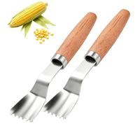Corn Cob Peeler, Kitchen Kernel Stripper Handheld Corns Remover Tool (2)