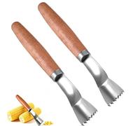 Corn Cob Peeler, Serrated Stainless Steel 2026 Corn on the Cob Remover (2PCS)