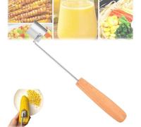 Corn Cob Stripper,2025 New Long Handle Stainless Steel Corn Stripping Tool,Easy Clean Corn Cob Peeler,Fast Corn Peeler For Corn On The Cob Cutter Kernel Remover For Kitchen