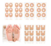 Corn Cushions for Toes and Feet, Soft Felt Callus Pads for Bottom of Foot to Prevent Calluses, Corns, Blisters and Mosquito Bites on Feet from Pressure and Friction (Skin Tone, 36 Pcs)