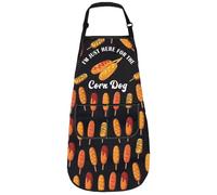 Corn Dog Apron With Pockets Corn Dogs Lover Gift Corndog Maker Kitchen Accessories Hot Dog Kitchens Apron (Corn Dog apron 3)