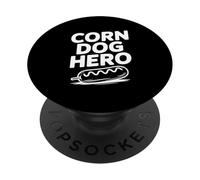 Corn Dog Hero: The Ultimate Snack Champion PopSockets Adhesive PopGrip