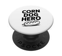 Corn Dog Hero: The Ultimate Snack Champion PopSockets Adhesive PopGrip