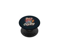 Corn Dog Lover State Fair Girl PopSockets Adhesive PopGrip
