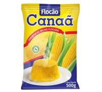 Corn fFakes for Cuscuz from Brazil, GMO-Free, 500g - Flocão Canaã - Produto não Transgenico - 100% Natural, 500g