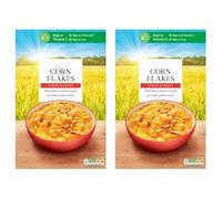 Corn Flakes Toasted Maize Cereal, High in Vitamin D and Iron, Light Golden Crunch, Vegetarian, 500g, Pack of 2