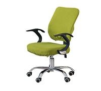 Corn Fleece Stretchable Office chair cover Removable Washable Office Chair Slipcovers soft Universal Separate type Office Computer Chair Cover -yellow