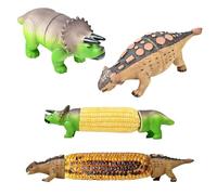 Corn Holders for Corn On The Cob - Unique Dinosaur Corn Cob Holder for BBQ Cooking, 2025 Cute Dino with Stainless Steel Prongs, Reusable and Easy to Clean